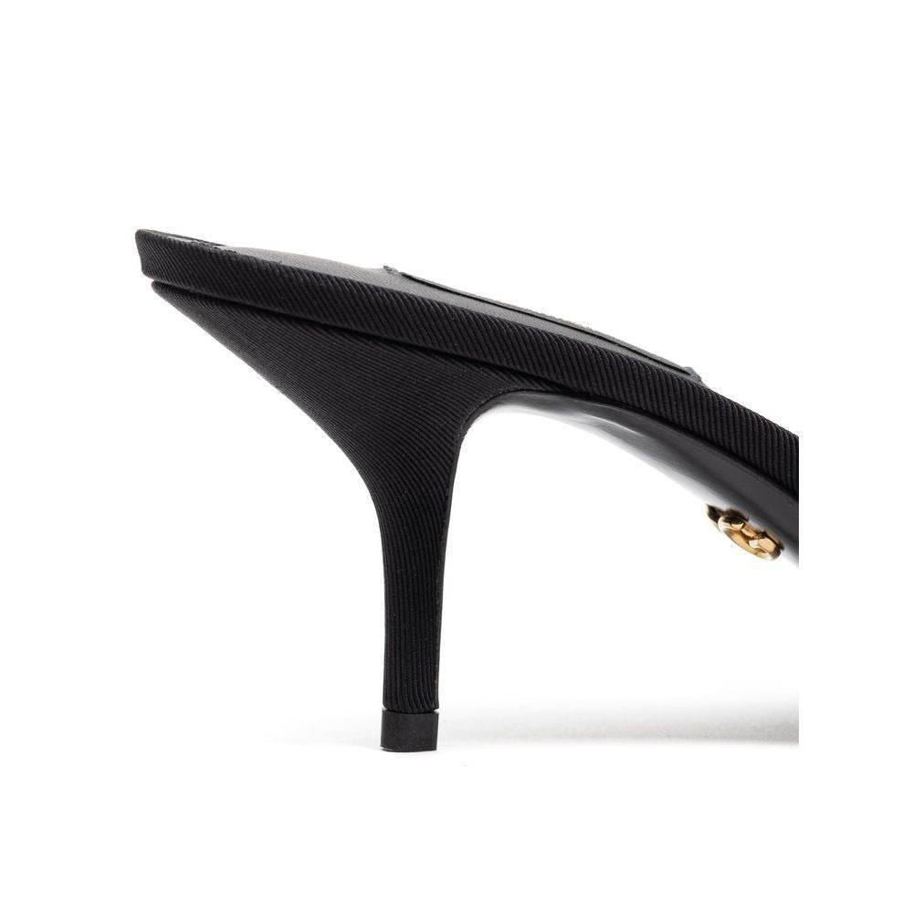 Dolce & Gabbana Black Cotton Sandal - Hilstor