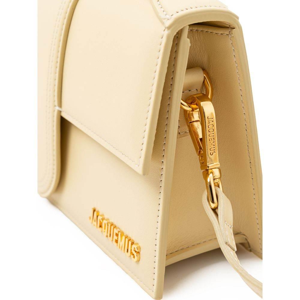 Jacquemus Yellow Leather Shoulder Bag - Hilstor