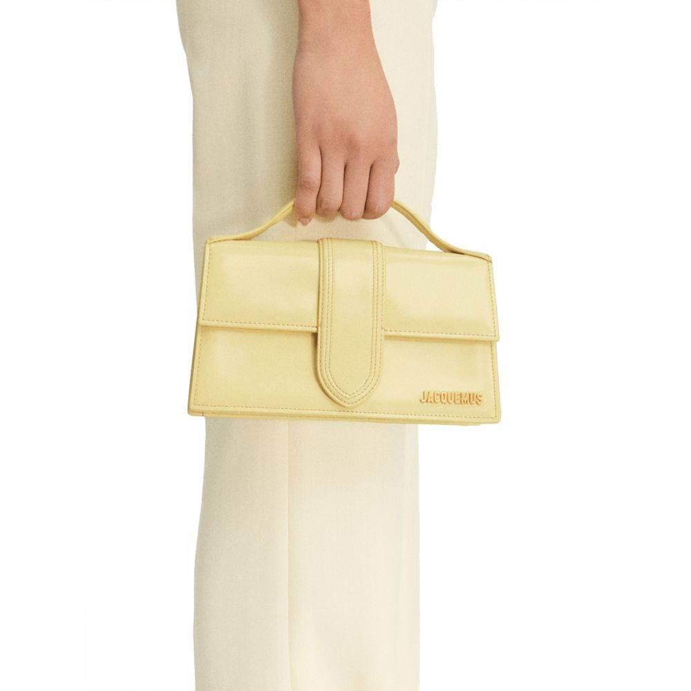 Jacquemus Yellow Leather Handbag - Hilstor