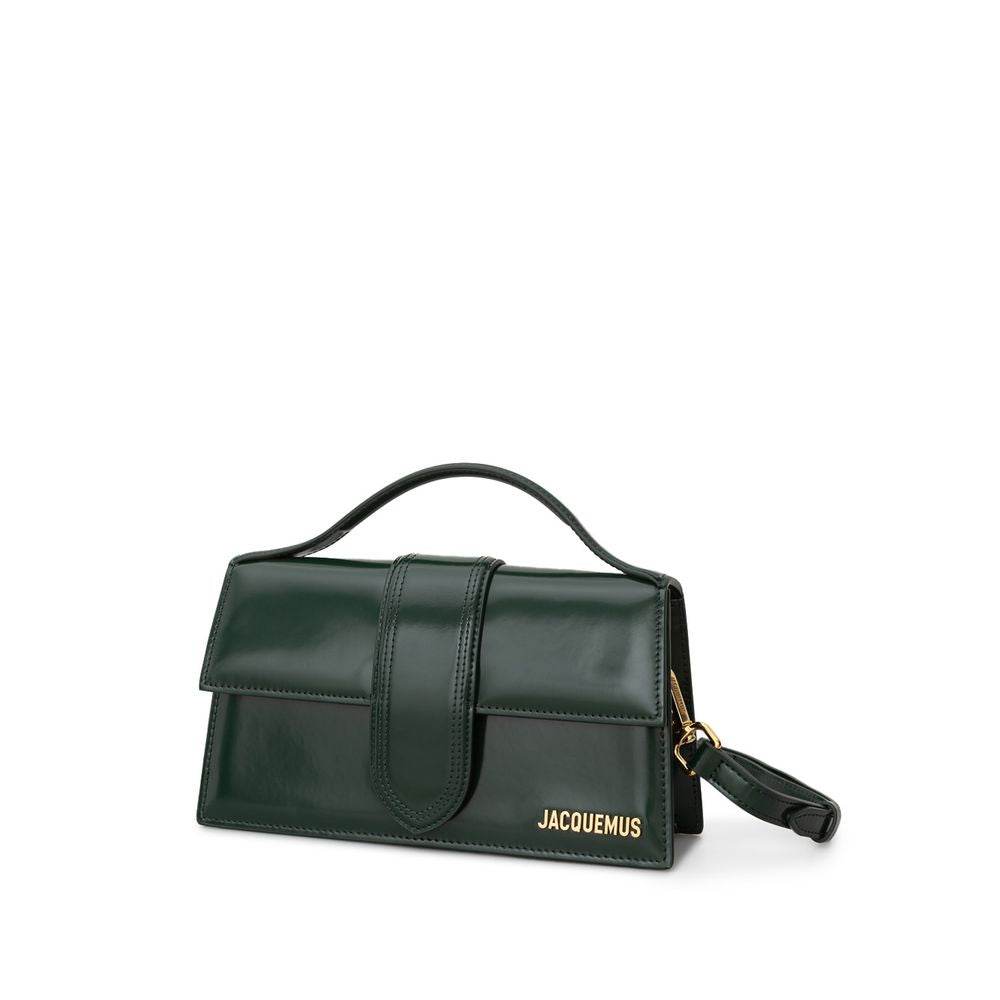Jacquemus Green Leather Shoulder Bag - Hilstor