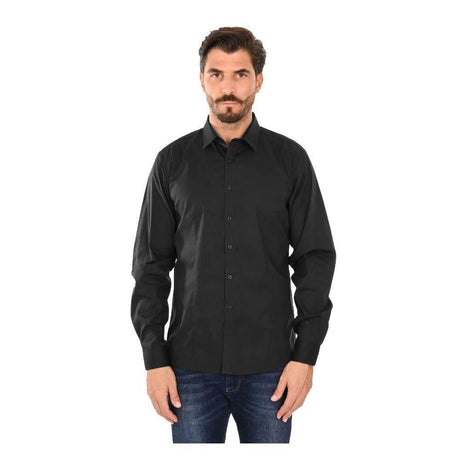 Ballantyne Black Cotton Men Shirt - Hilstor
