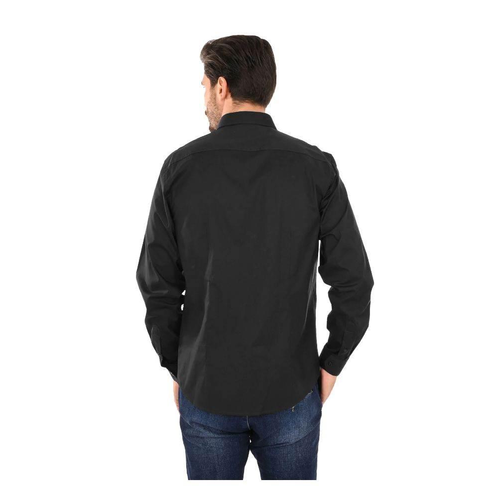 Ballantyne Black Cotton Men Shirt - Hilstor