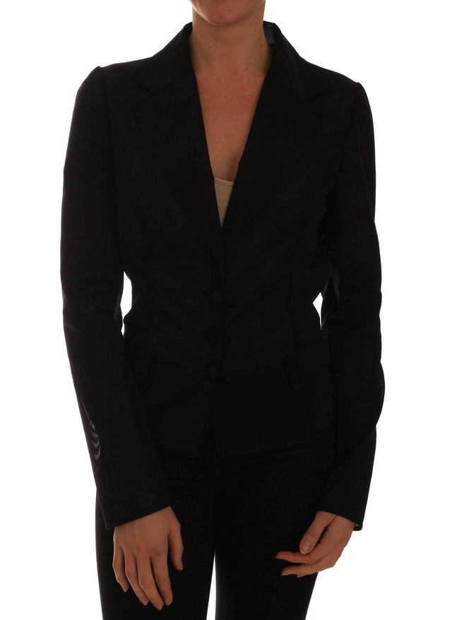 Dolce & Gabbana Semi-Transparent Darkgreen Nylon Blazer - Hilstor