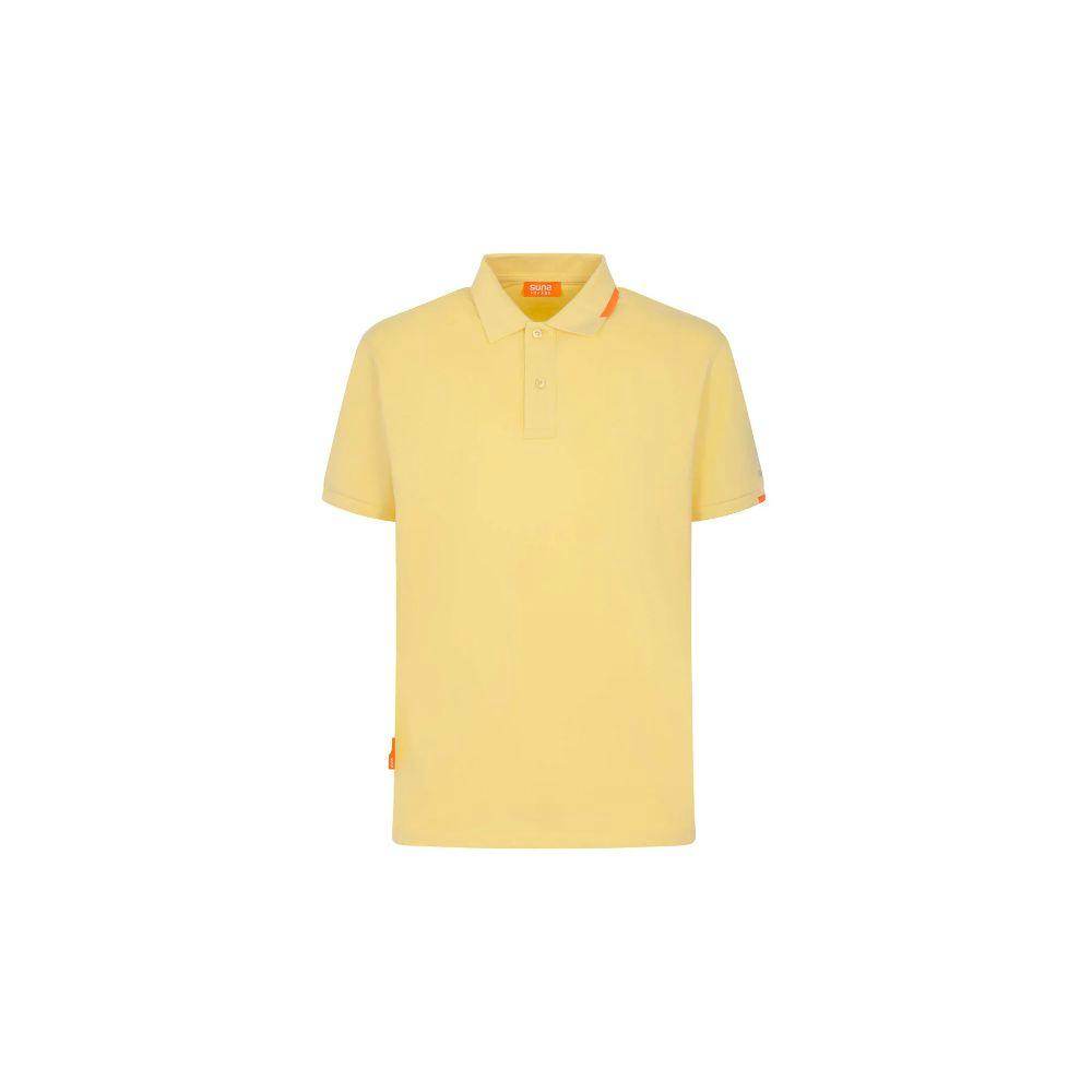 Suns Yellow Cotton Polo Shirt - Hilstor