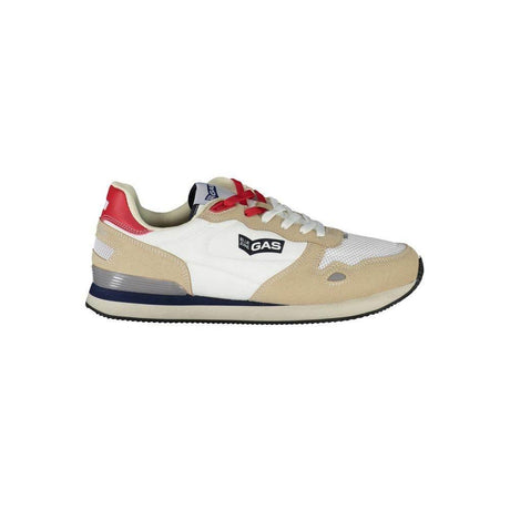 Gas White Polyester Sneaker - Hilstor