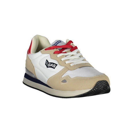 Gas White Polyester Sneaker - Hilstor
