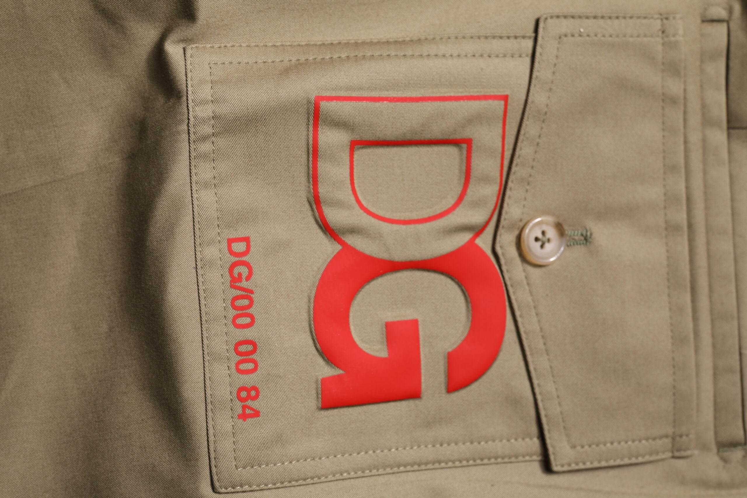 Dolce & Gabbana Dark Khaki Cotton Tapered Pants - Hilstor