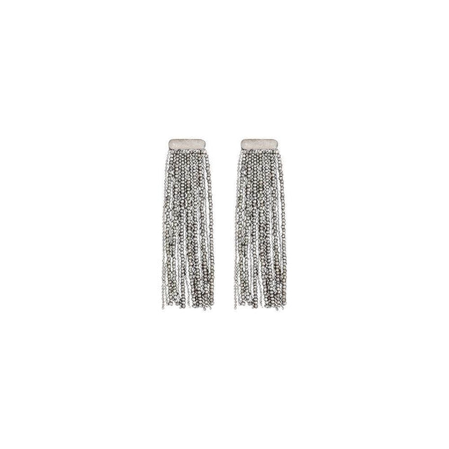Brunello Cucinelli Glass and silver Earrings - Hilstor