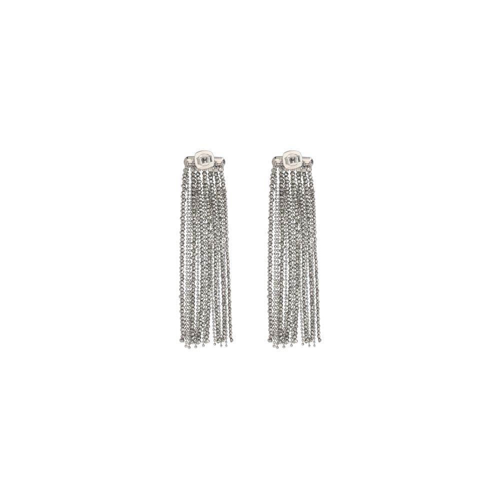 Brunello Cucinelli Glass and silver Earrings - Hilstor