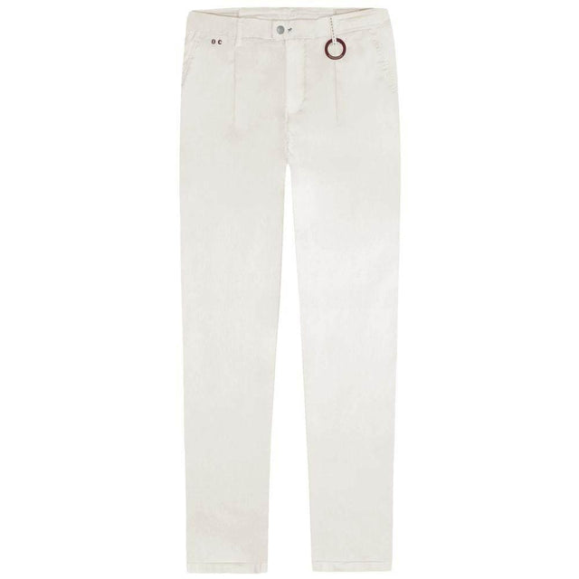 Tramarossa White Cotton Men Jeans - Hilstor
