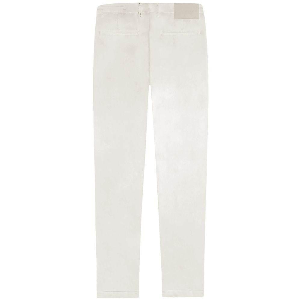 Tramarossa White Cotton Men Jeans - Hilstor