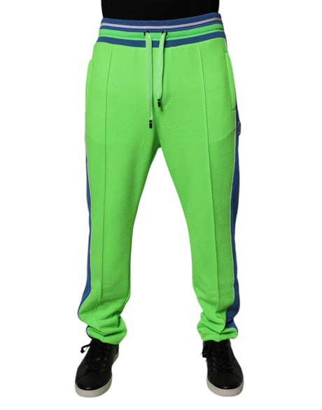 Dolce & Gabbana Green Blue Jogger Sweatpants Pants - Hilstor