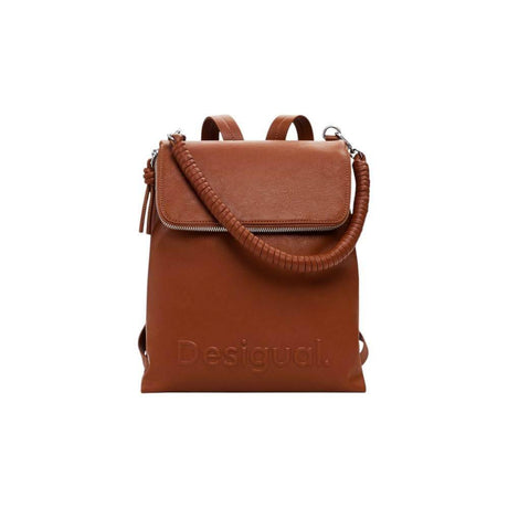 Desigual Brown Polyethylene Backpack - Hilstor