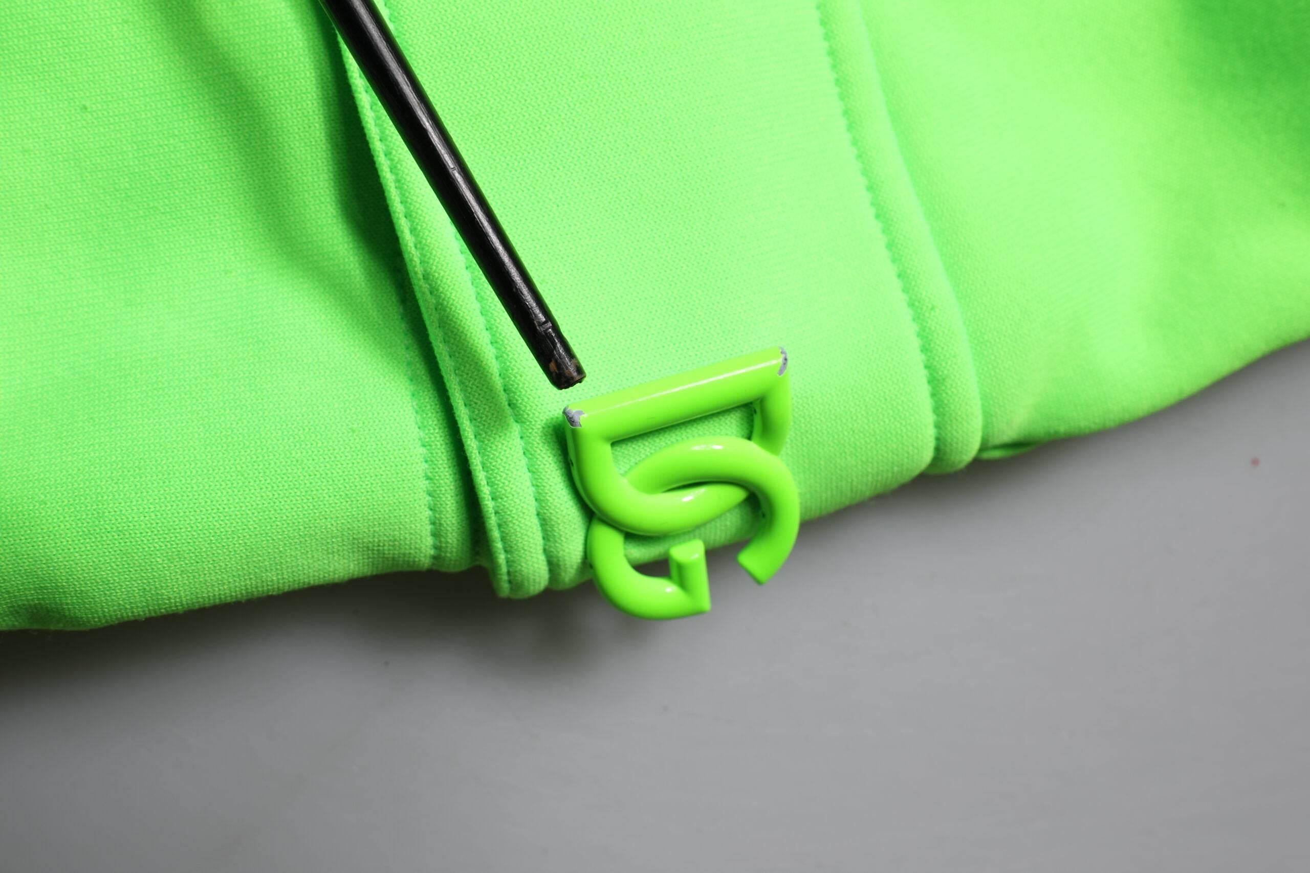 Dolce & Gabbana Neon Green Cargo Jogger Men Sweatpants Pants - Hilstor