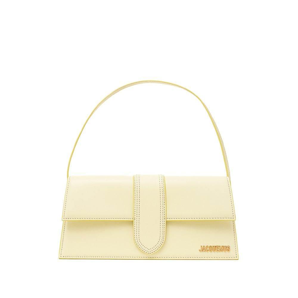 Jacquemus Yellow Leather Shoulder Bag - Hilstor