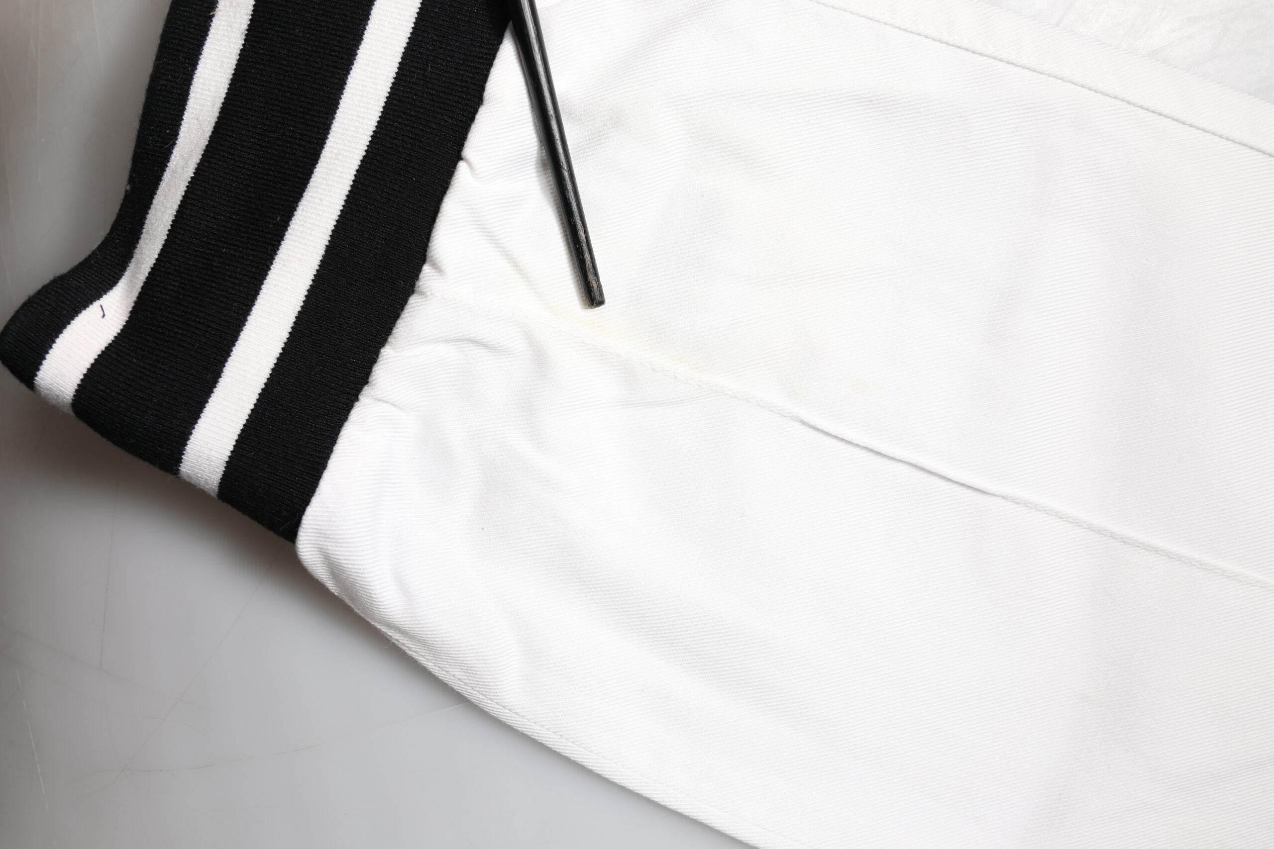 Dolce & Gabbana White Cotton Jogger Cargo Skinny Pants - Hilstor