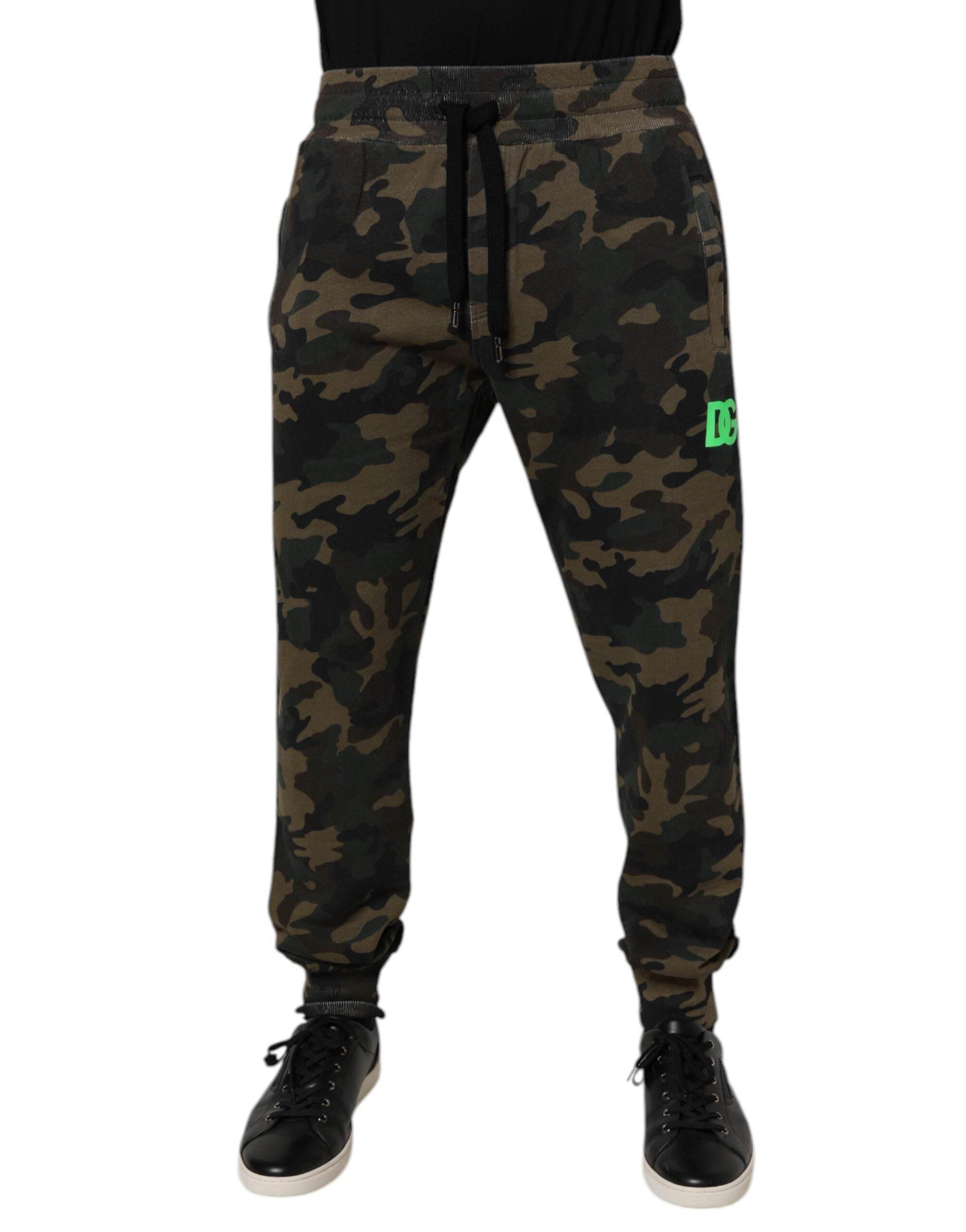 Dolce & Gabbana Multicolor Camouflage Jogger Sweatpants Pants - Hilstor