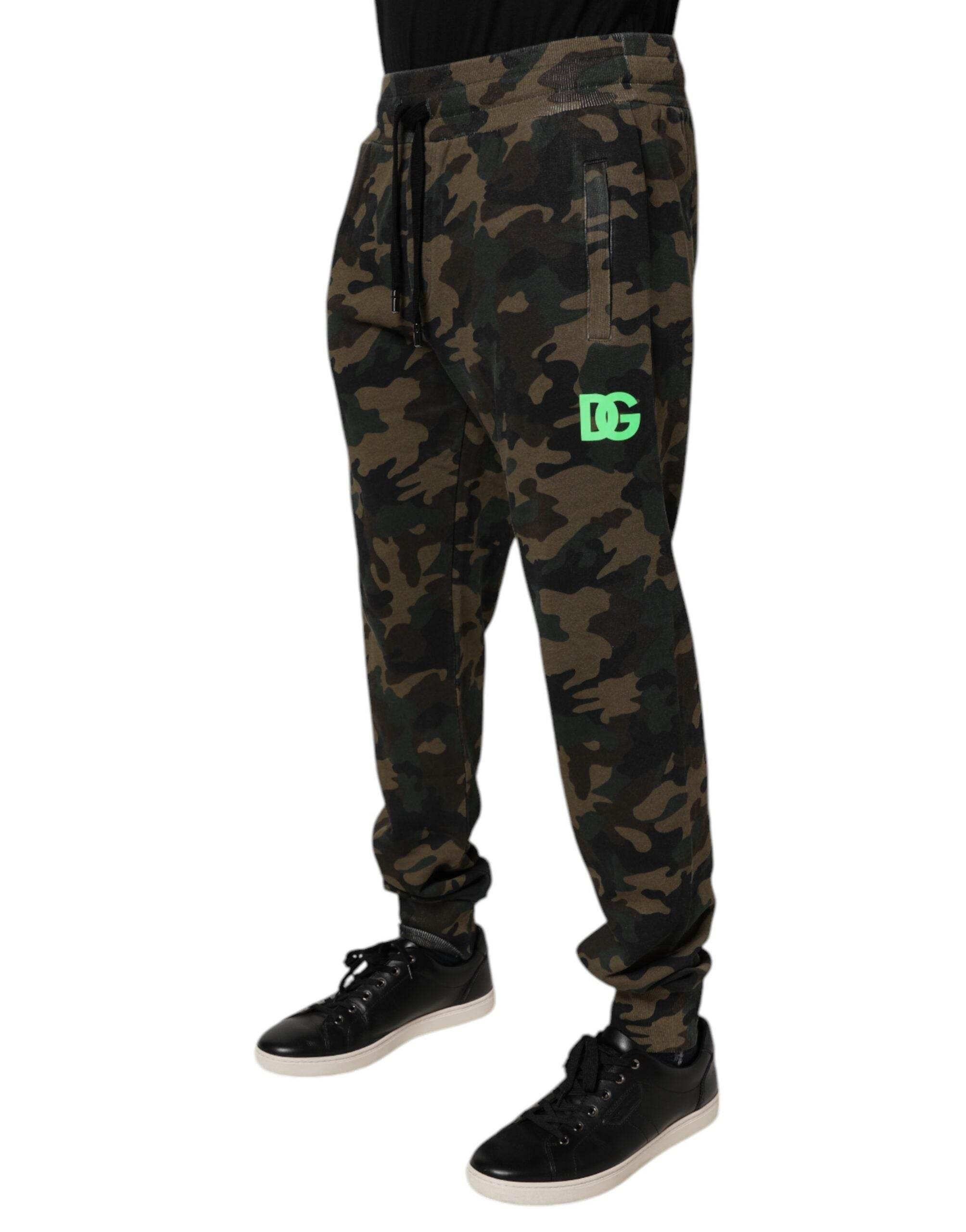 Dolce & Gabbana Multicolor Camouflage Jogger Sweatpants Pants - Hilstor