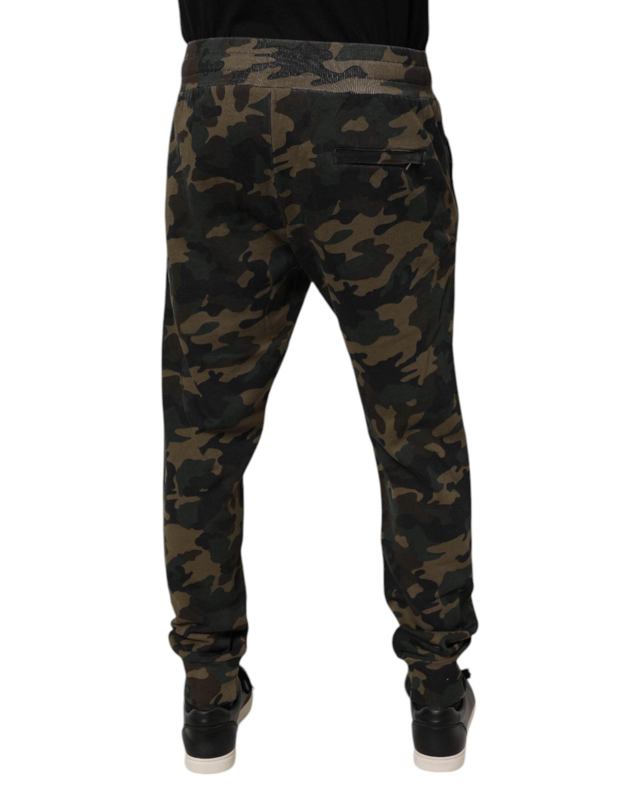 Dolce & Gabbana Multicolor Camouflage Jogger Sweatpants Pants - Hilstor