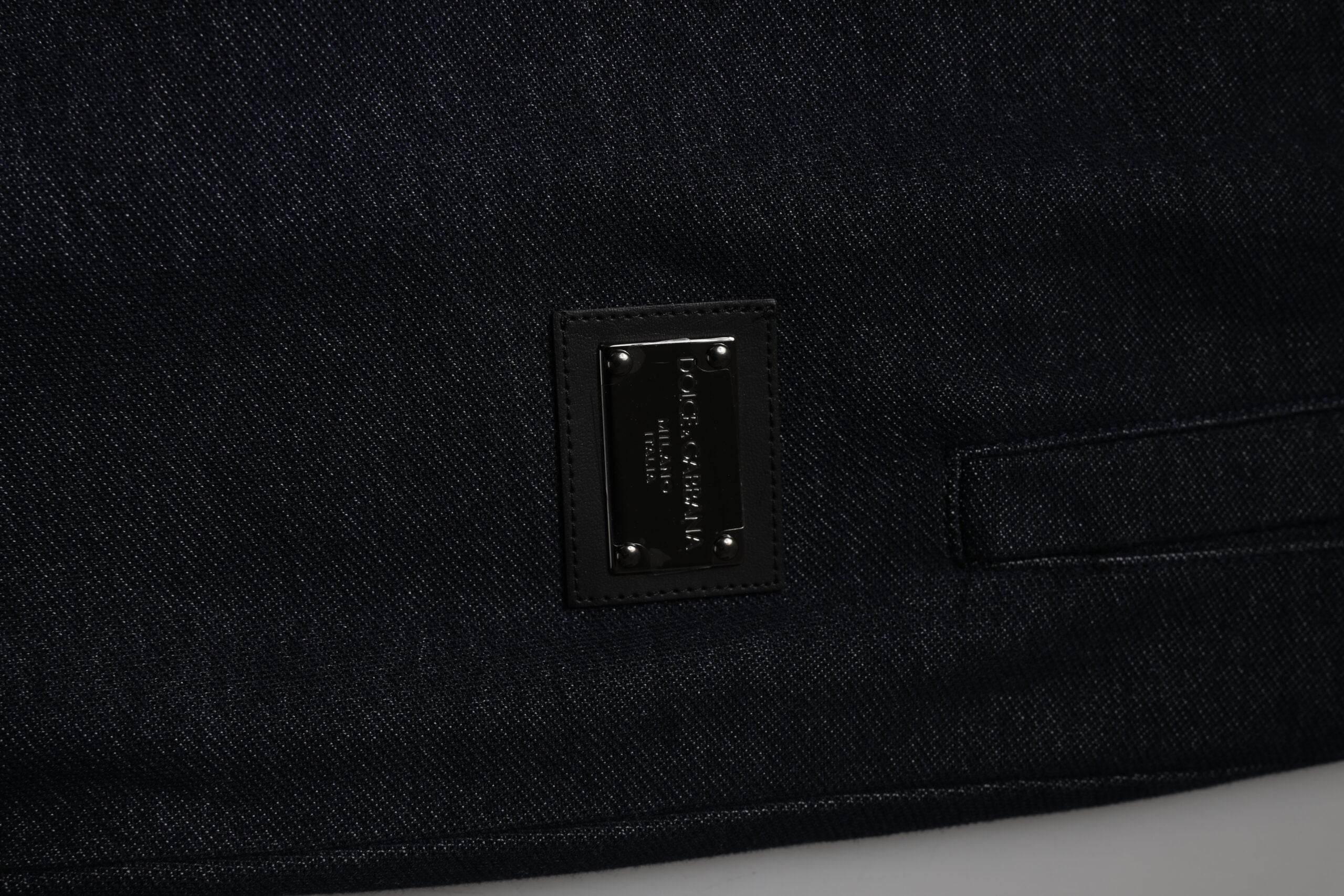 Dolce & Gabbana Black Jacquard Jogger Men Sweatpants Pants - Hilstor