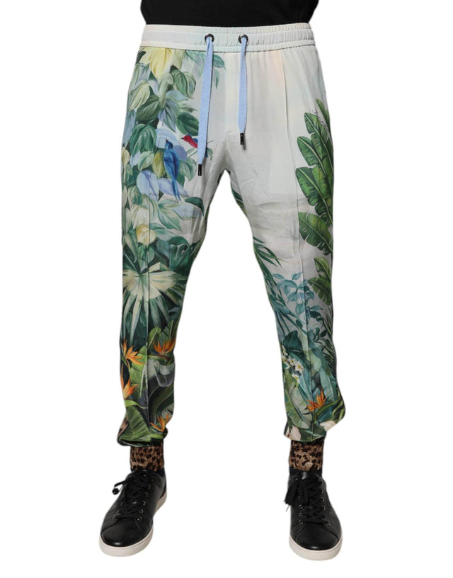 Dolce & Gabbana Multicolor Tropical Jogger Sweatpants Pants - Hilstor