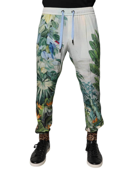 Dolce & Gabbana Multicolor Tropical Jogger Sweatpants Pants - Hilstor
