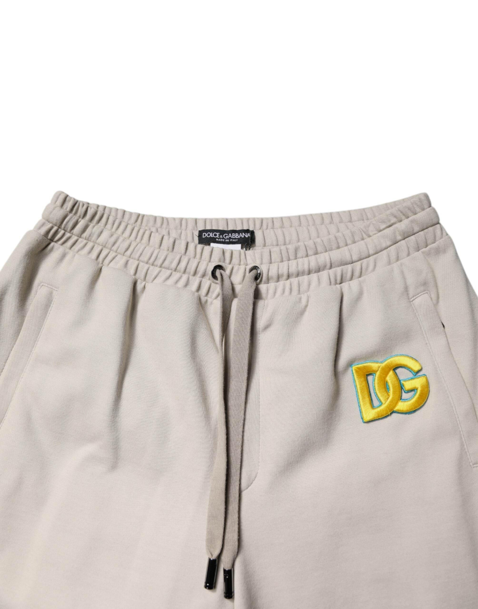 Dolce & Gabbana Multicolor Cotton DG Jogger Sweatpants Pants - Hilstor
