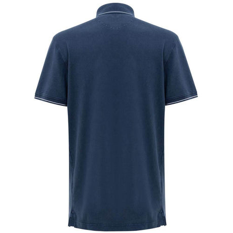Corneliani Navy Blue Cotton Polo Shirt - Hilstor