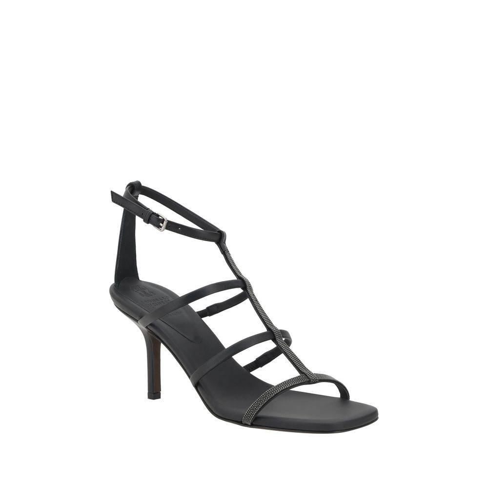 Brunello Cucinelli Sandals with sparkling embellishment - Hilstor