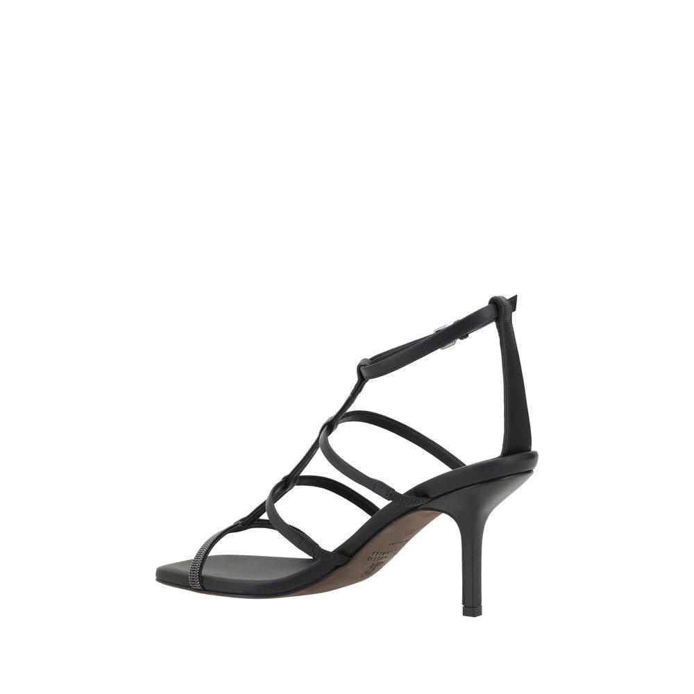 Brunello Cucinelli Sandals with sparkling embellishment - Hilstor