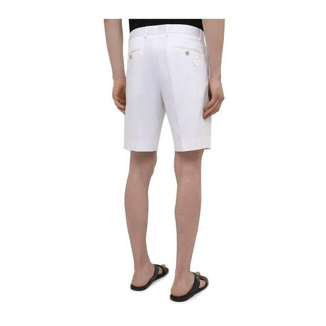 Dolce & Gabbana White Cotton Short - Hilstor