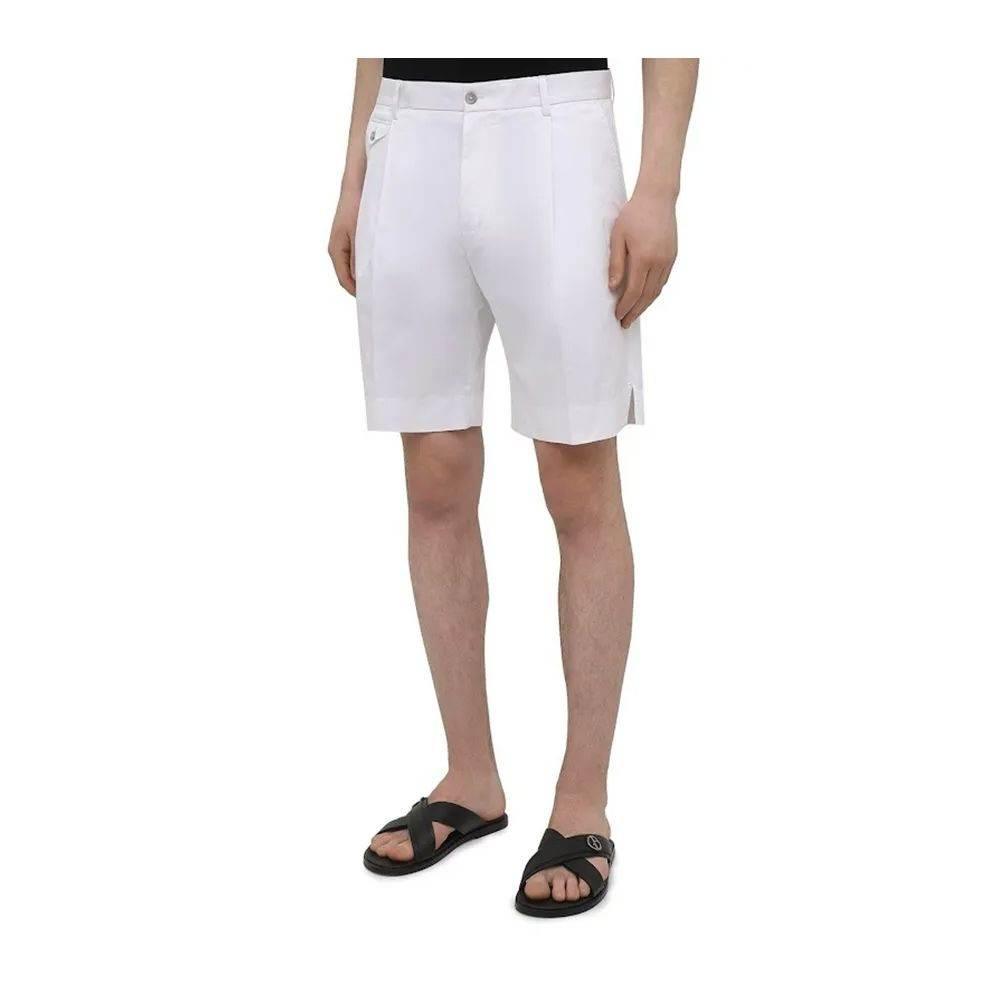 Dolce & Gabbana White Cotton Short - Hilstor