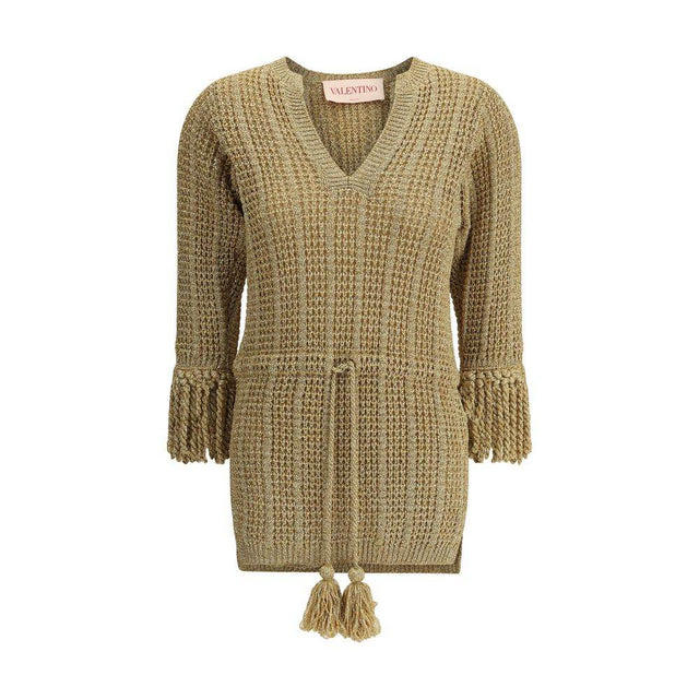 Valentino Lurex knit short Dress - Hilstor