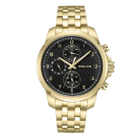 Police Gold Stainless Steel Stainless Steel Watch - Hilstor