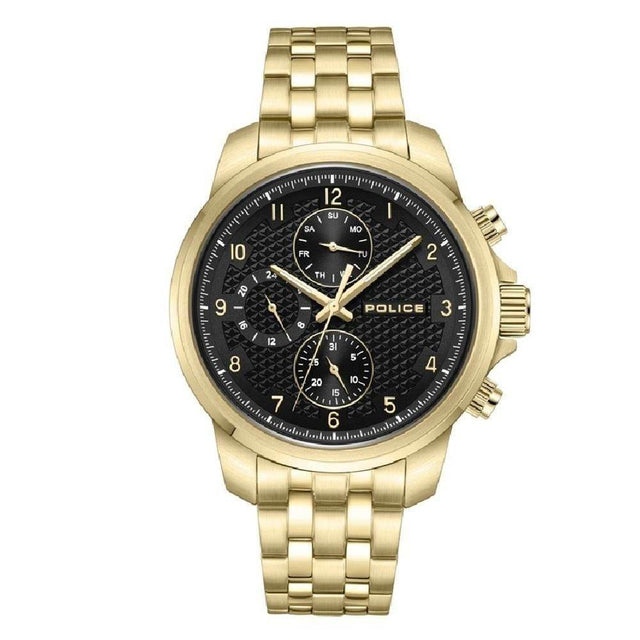 Police Gold Stainless Steel Stainless Steel Watch - Hilstor