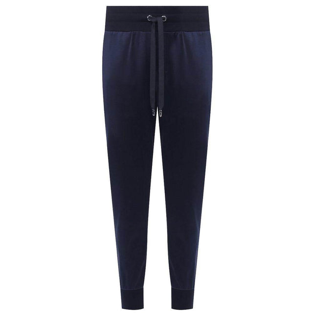 Dolce & Gabbana Blue Silk Men Trousers - Hilstor
