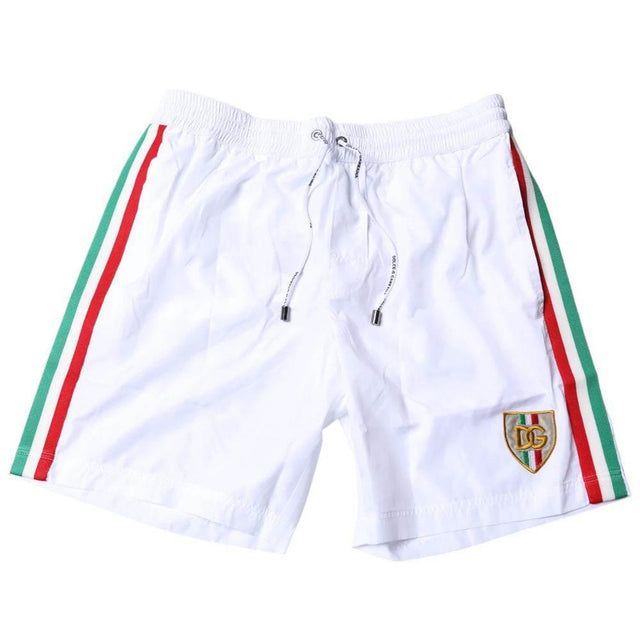 Dolce & Gabbana White Polyester Swimwear - Hilstor