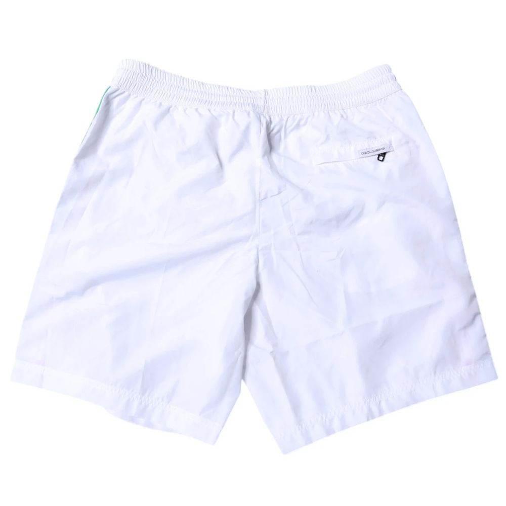 Dolce & Gabbana White Polyester Swimwear - Hilstor