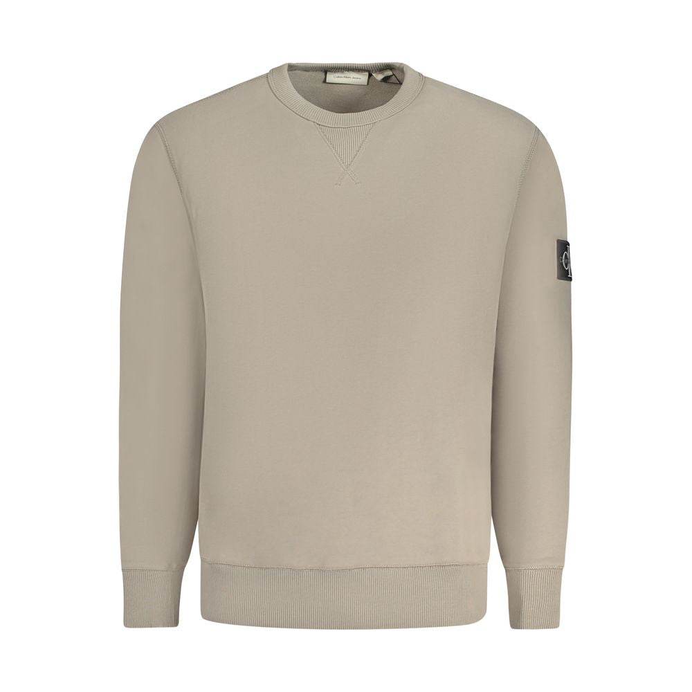 Calvin Klein Beige Cotton Men Sweater - Hilstor