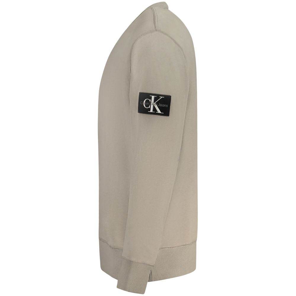 Calvin Klein Beige Cotton Men Sweater - Hilstor