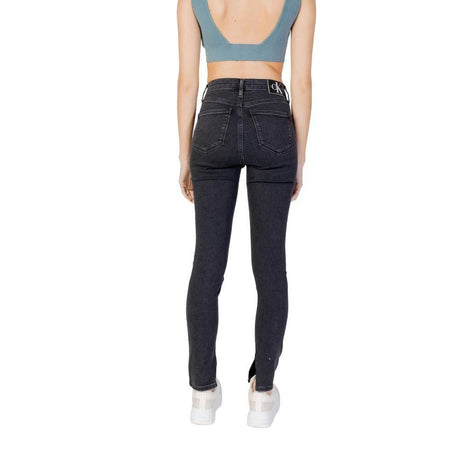 Calvin Klein Jeans Black Cotton Skinny Jean - Hilstor