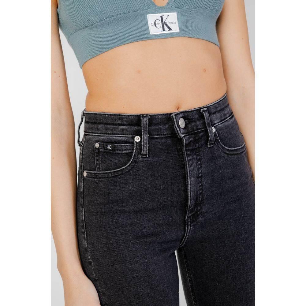 Calvin Klein Jeans Black Cotton Skinny Jean - Hilstor