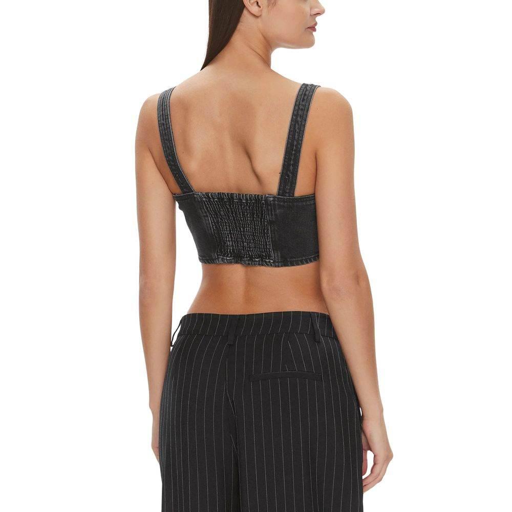 Tommy Hilfiger Jeans Black Recycled Cotton Top - Hilstor