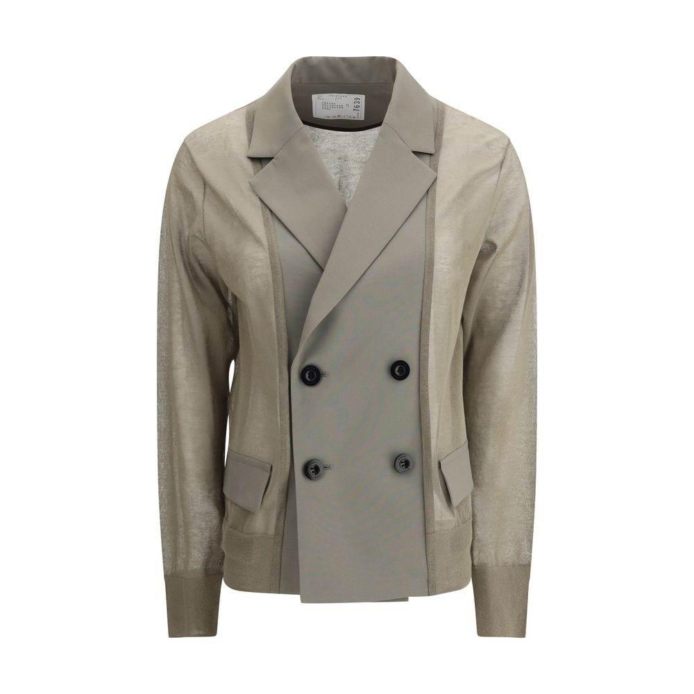 Sacai Semi-transparent Blazer Jacket - Hilstor
