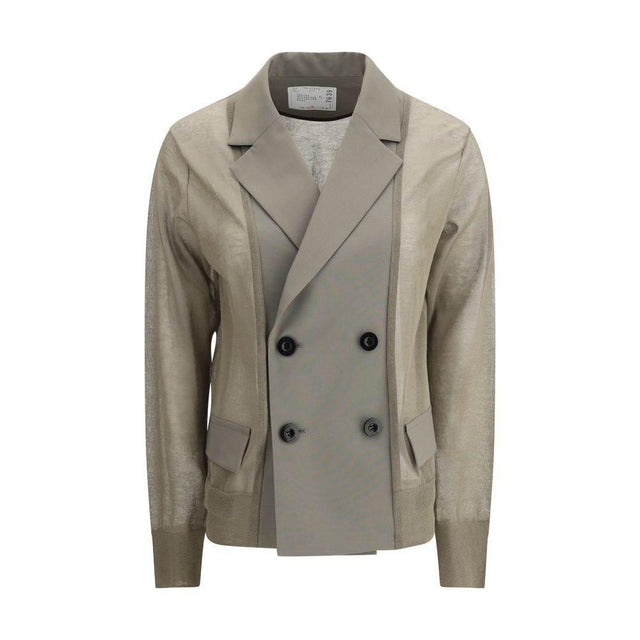 Sacai Semi-transparent Blazer Jacket - Hilstor