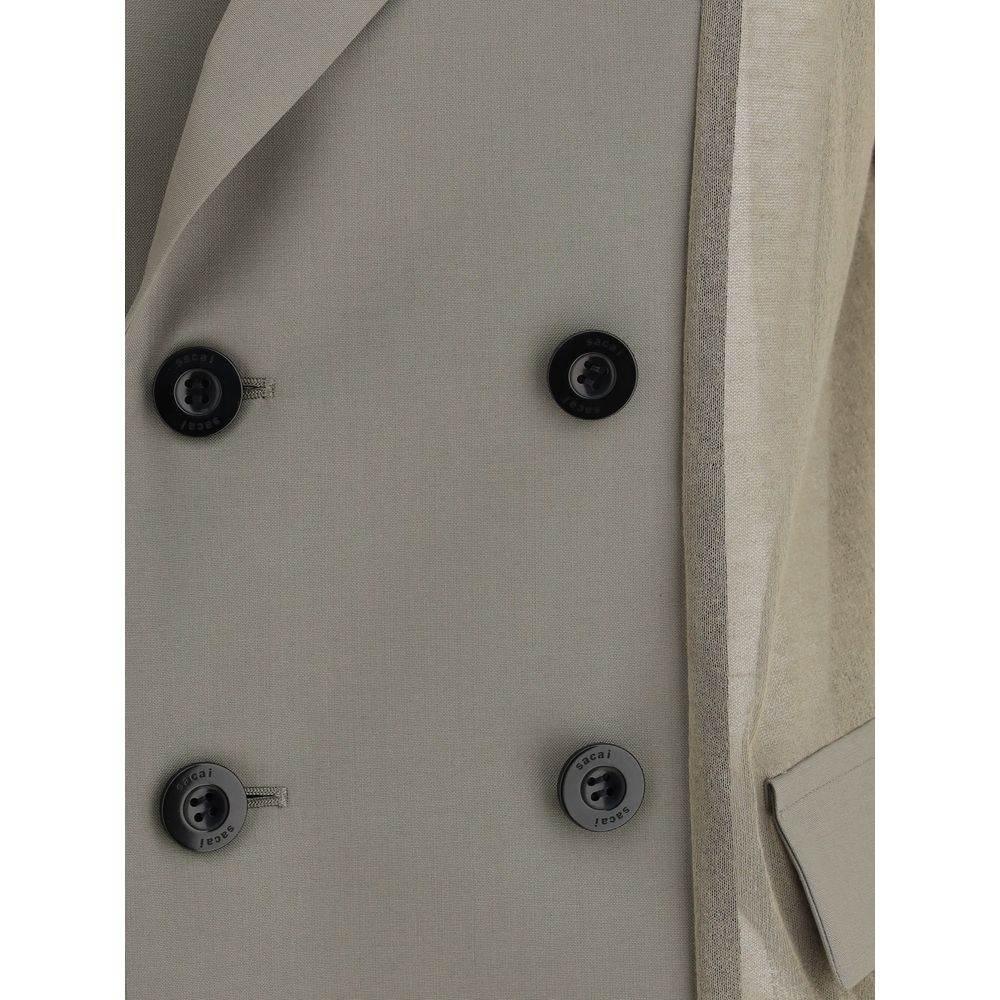 Sacai Semi-transparent Blazer Jacket - Hilstor