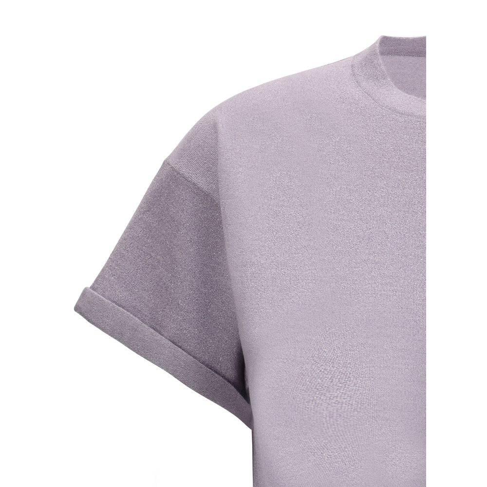 Brunello Cucinelli cashmere glitter T-shirt - Hilstor