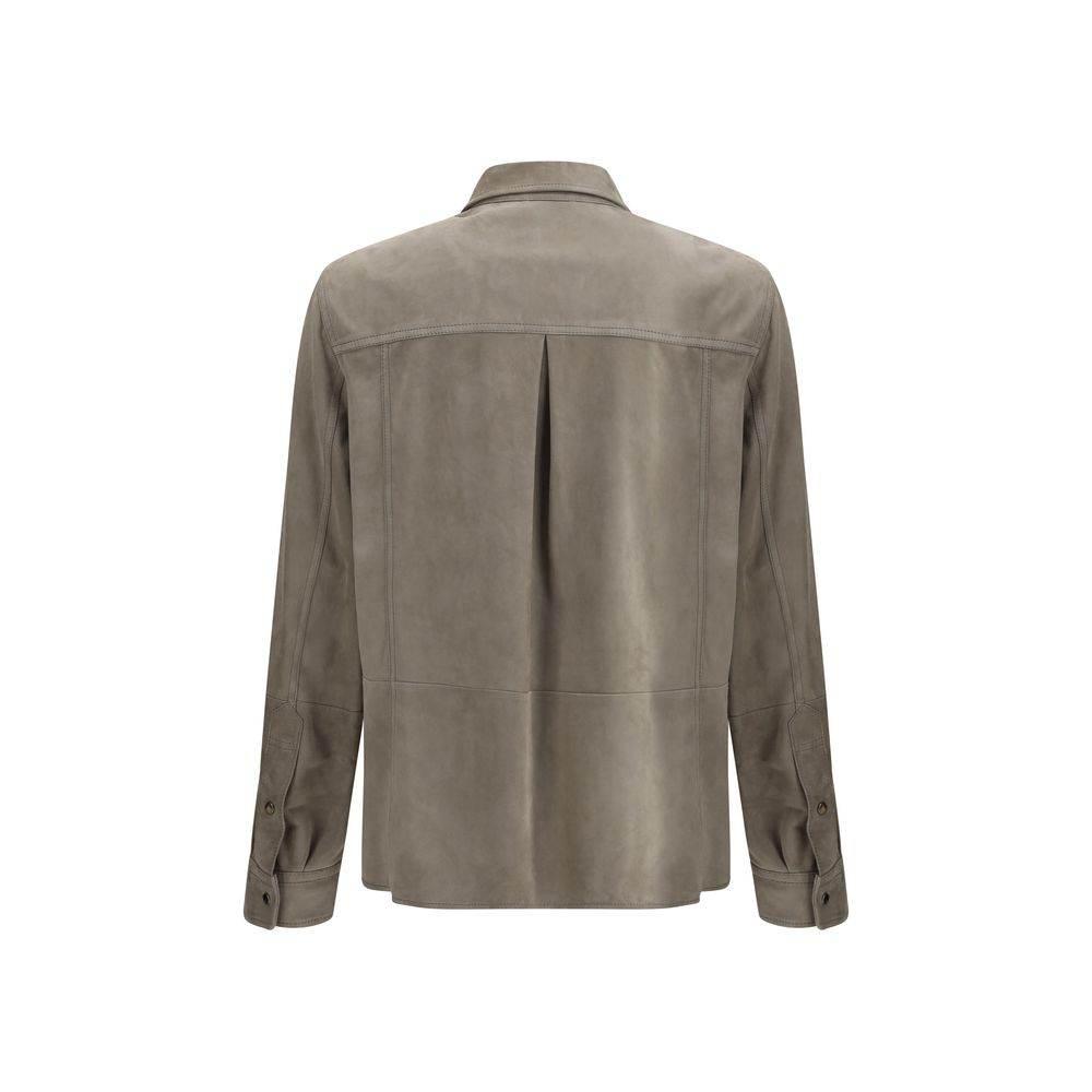 Brunello Cucinelli Suede Shirt - Hilstor