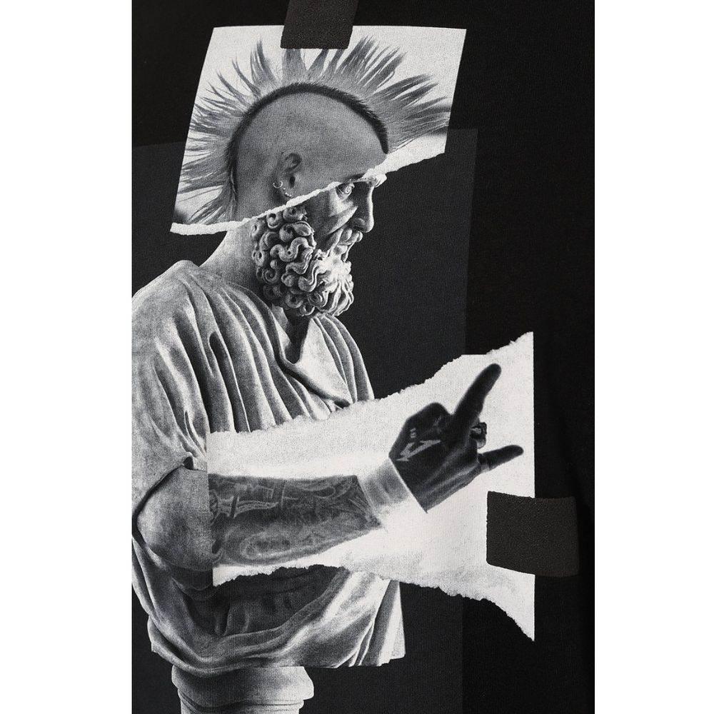 Diego Venturino Black Cotton T-Shirt - Hilstor