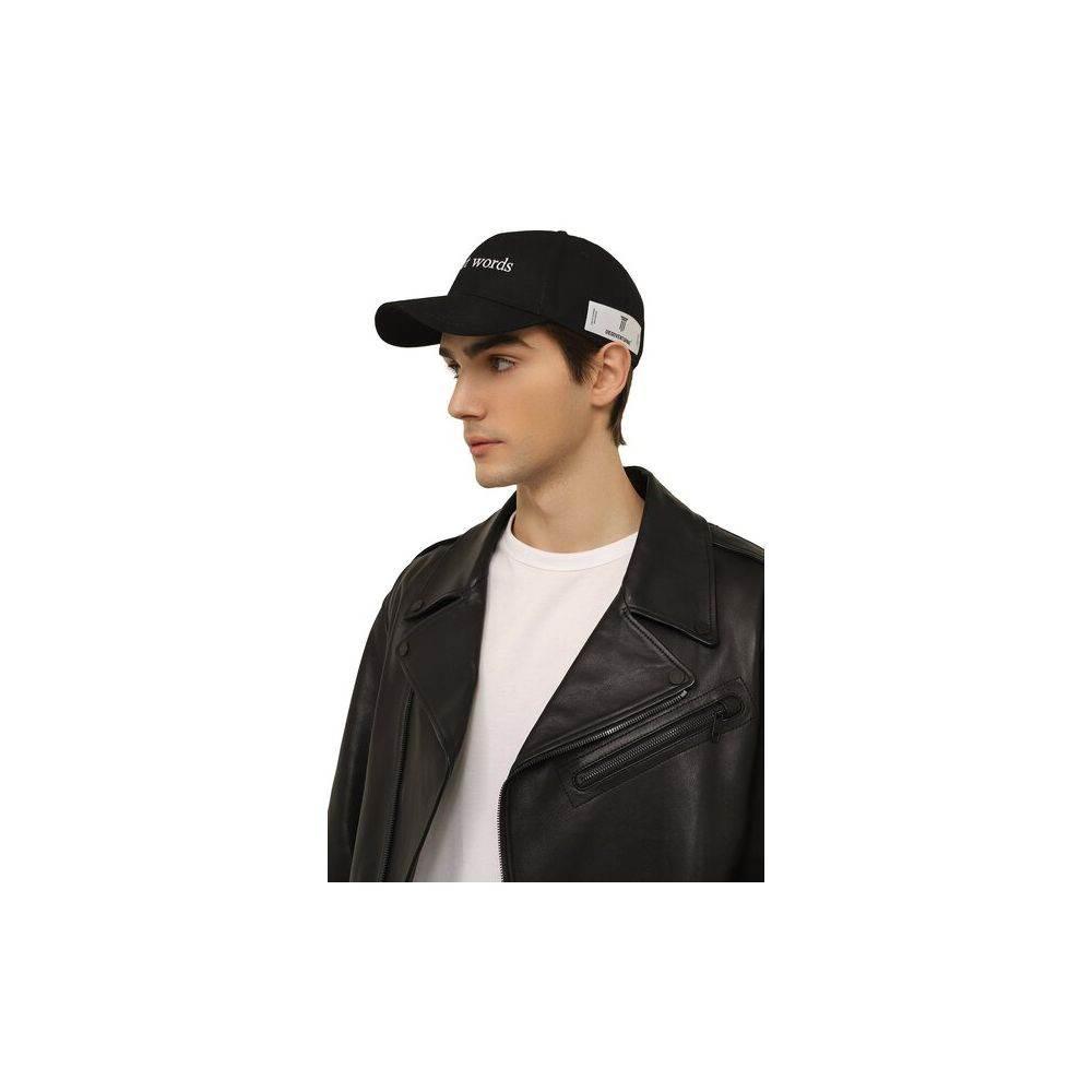 Diego Venturino Black Cotton Hats & Cap - Hilstor